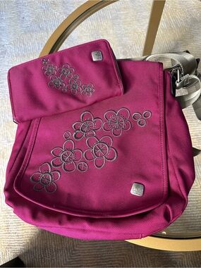 Haiku Magenta Floral Crossbody with matching wallet
